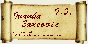 Ivanka Samčović vizit kartica